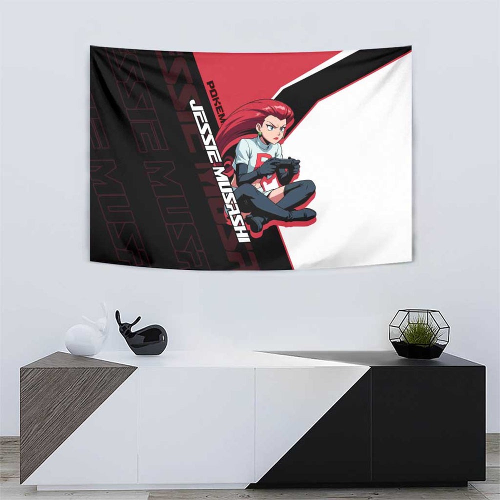 Jessie Musashi Poké Tapestry Bold Villain Anime Style TS04 Jessie Musashi Poké Tapestry Bold Villain Anime Style TS04