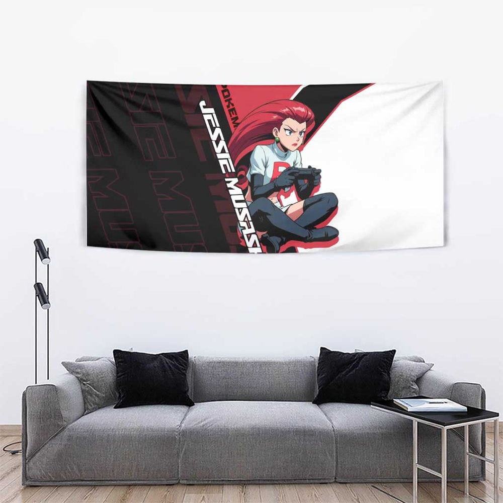 Jessie Musashi Poké Tapestry Bold Villain Anime Style TS04 Jessie Musashi Poké Tapestry Bold Villain Anime Style TS04