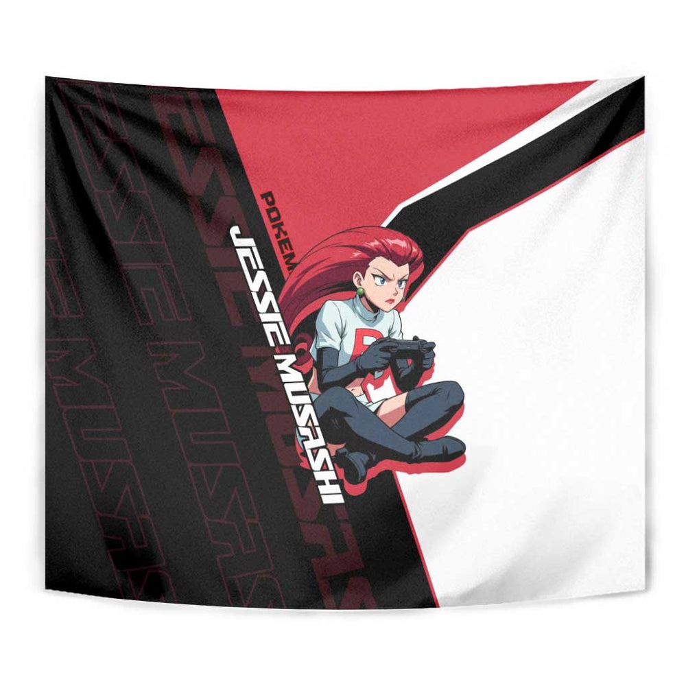 Jessie Musashi Poké Tapestry Bold Villain Anime Style TS04 Jessie Musashi Poké Tapestry Bold Villain Anime Style TS04