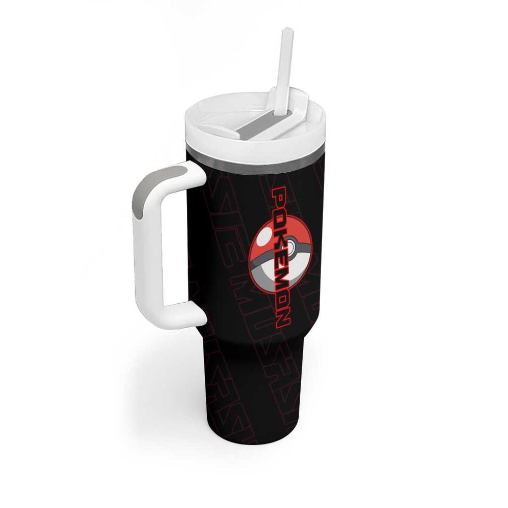 Jessie Musashi Poké Tumbler With Handle Bold Villain Anime Style TS04 Jessie Musashi Poké Tumbler With Handle Bold Villain Anime Style TS04