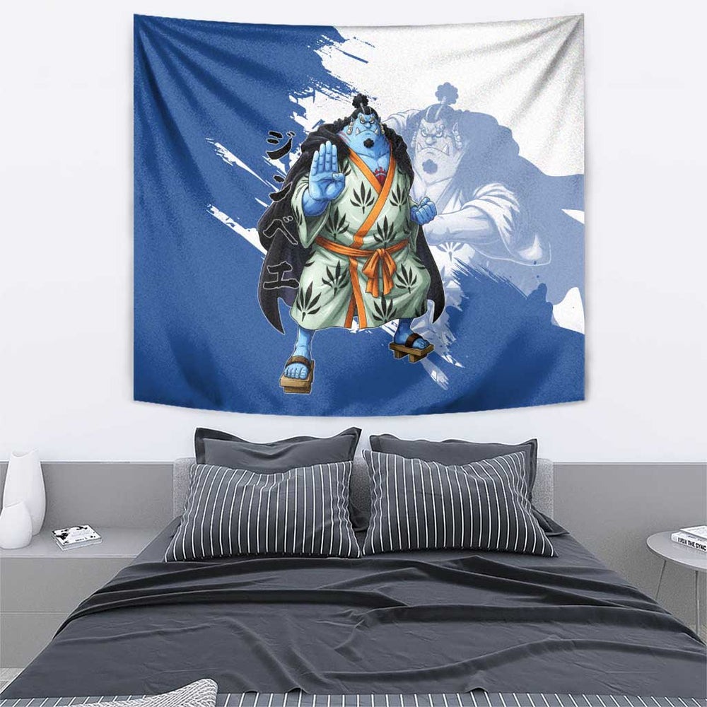 Jinbe One Piece Anime Tapestry Japanese Samurai Illustration Graphic TS04 Jinbe One Piece Anime Tapestry Japanese Samurai Illustration Graphic TS04
