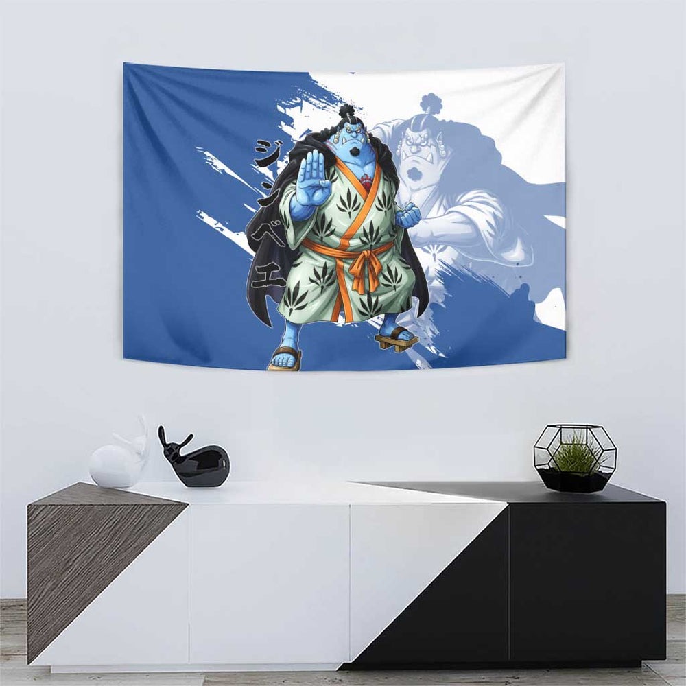 Jinbe One Piece Anime Tapestry Japanese Samurai Illustration Graphic TS04 Jinbe One Piece Anime Tapestry Japanese Samurai Illustration Graphic TS04