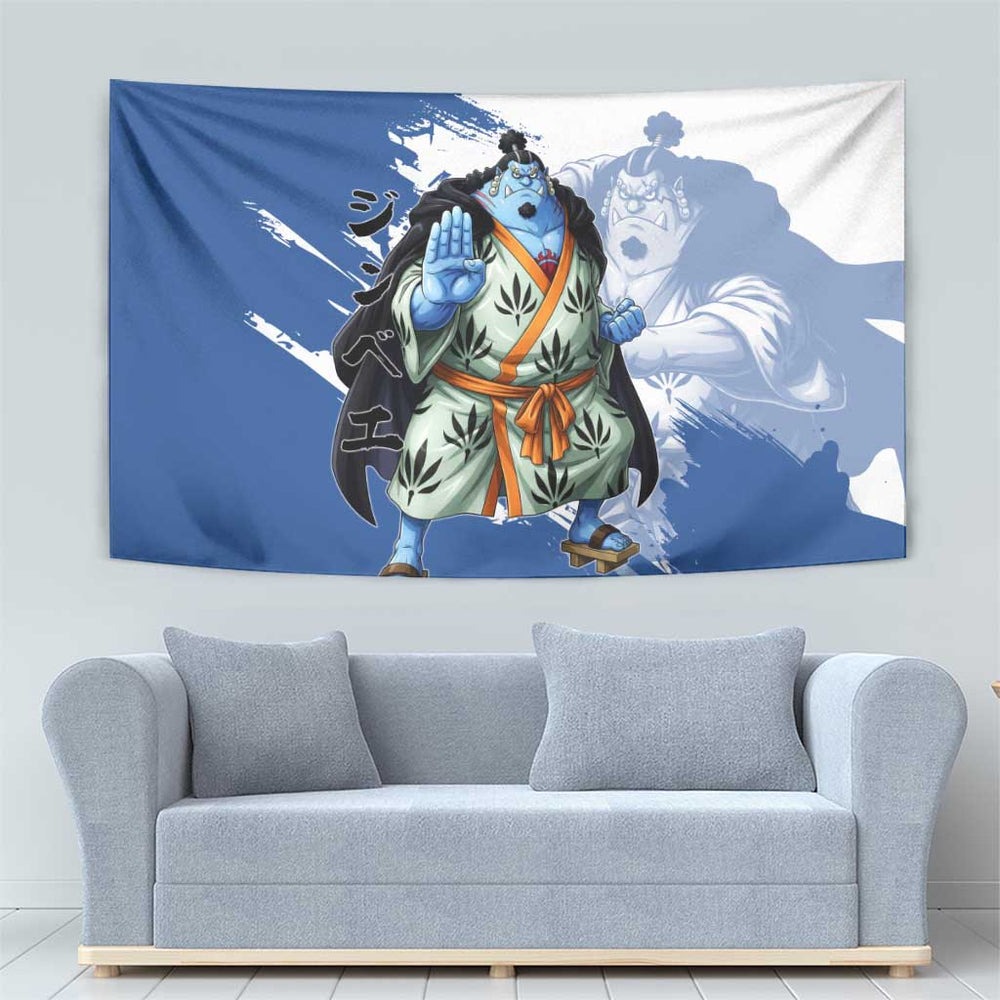 Jinbe One Piece Anime Tapestry Japanese Samurai Illustration Graphic TS04 Jinbe One Piece Anime Tapestry Japanese Samurai Illustration Graphic TS04