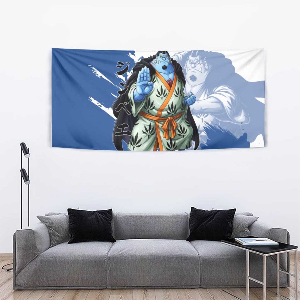 Jinbe One Piece Anime Tapestry Japanese Samurai Illustration Graphic TS04 Jinbe One Piece Anime Tapestry Japanese Samurai Illustration Graphic TS04