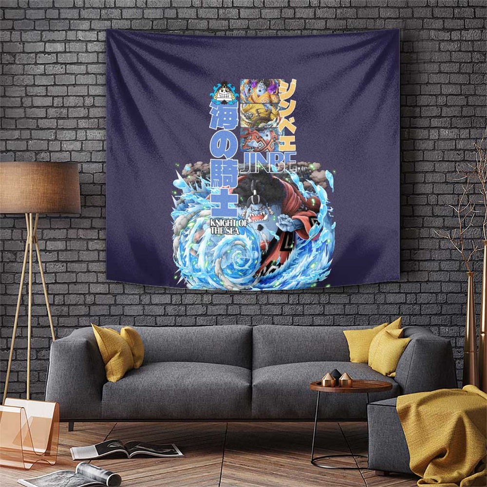 Jinbe V2 One Piece Tapestry Anime Style TS04 Jinbe V2 One Piece Tapestry Anime Style TS04