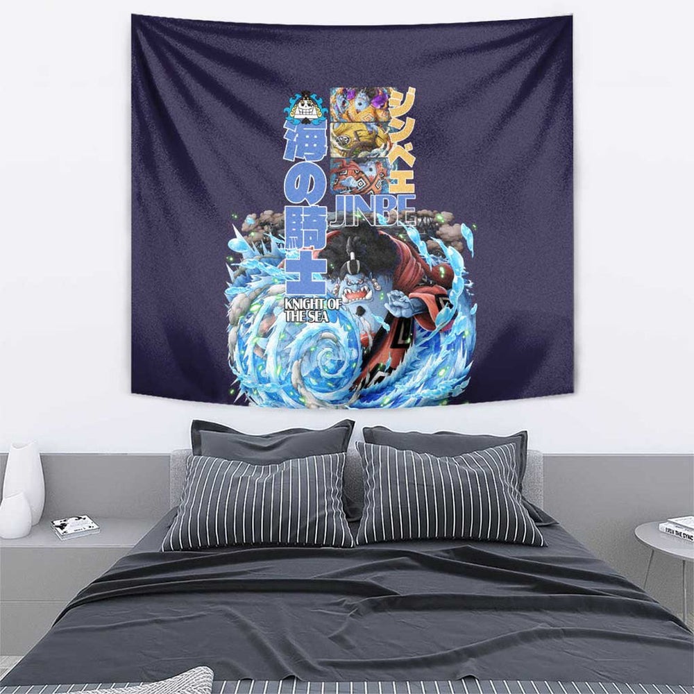 Jinbe V2 One Piece Tapestry Anime Style TS04 Jinbe V2 One Piece Tapestry Anime Style TS04