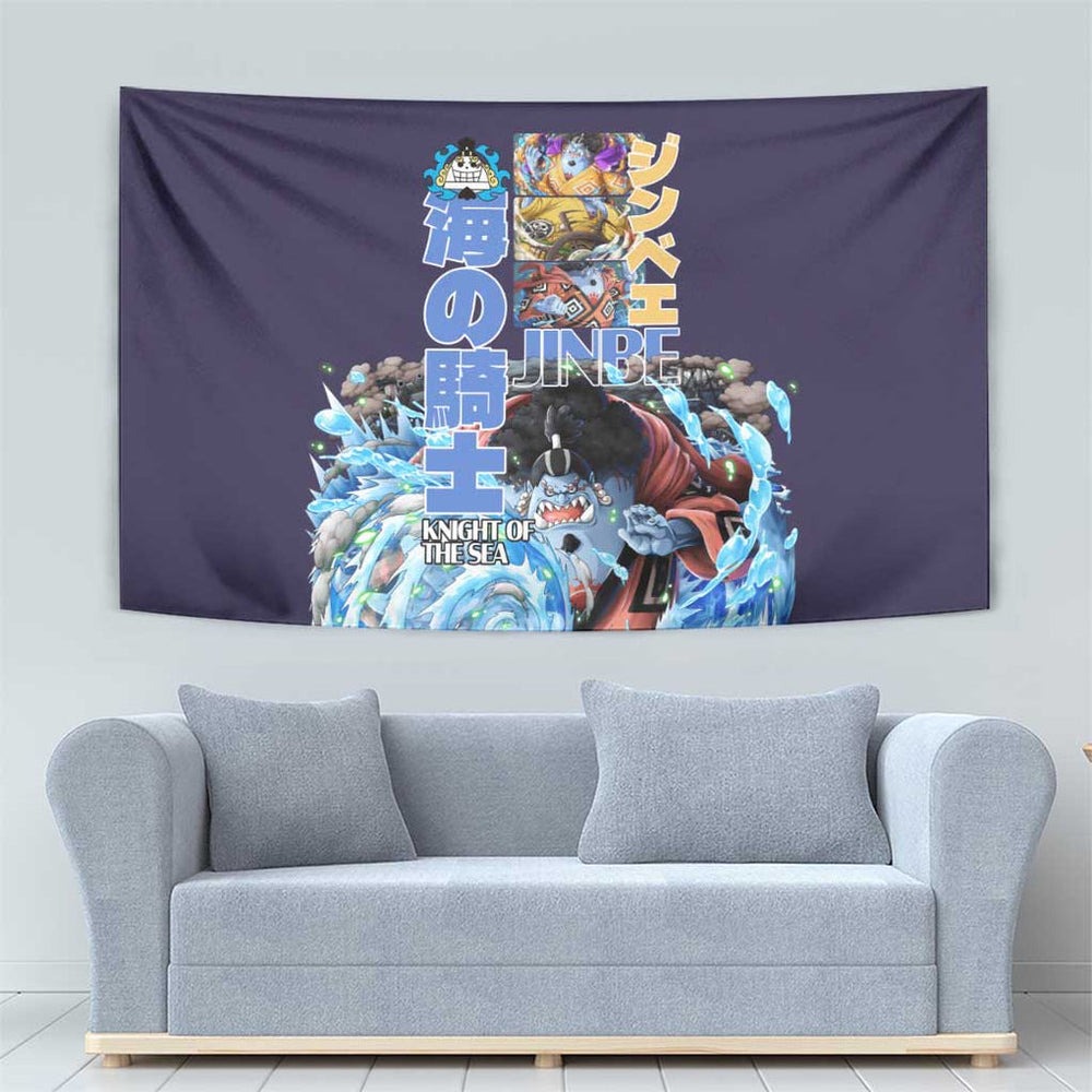 Jinbe V2 One Piece Tapestry Anime Style TS04 Jinbe V2 One Piece Tapestry Anime Style TS04