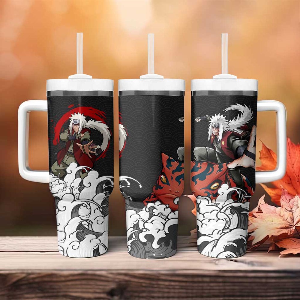 Jiraiya Japanese Kanagawa - Naruto Tumbler With Handle Anime Japan Style TS04 Jiraiya Japanese Kanagawa - Naruto Tumbler With Handle Anime Japan Style TS04