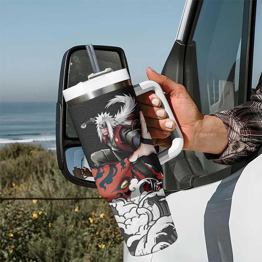 Jiraiya Japanese Kanagawa - Naruto Tumbler With Handle Anime Japan Style TS04 Jiraiya Japanese Kanagawa - Naruto Tumbler With Handle Anime Japan Style TS04