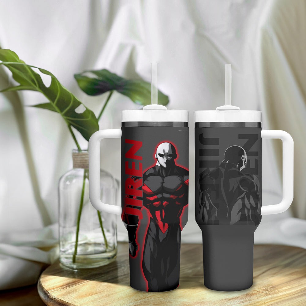 Jiren Dragon Ball Tumbler With Handle Anime Mix Text Pattern Abstract Style TS04 Jiren Dragon Ball Tumbler With Handle Anime Mix Text Pattern Abstract Style TS04