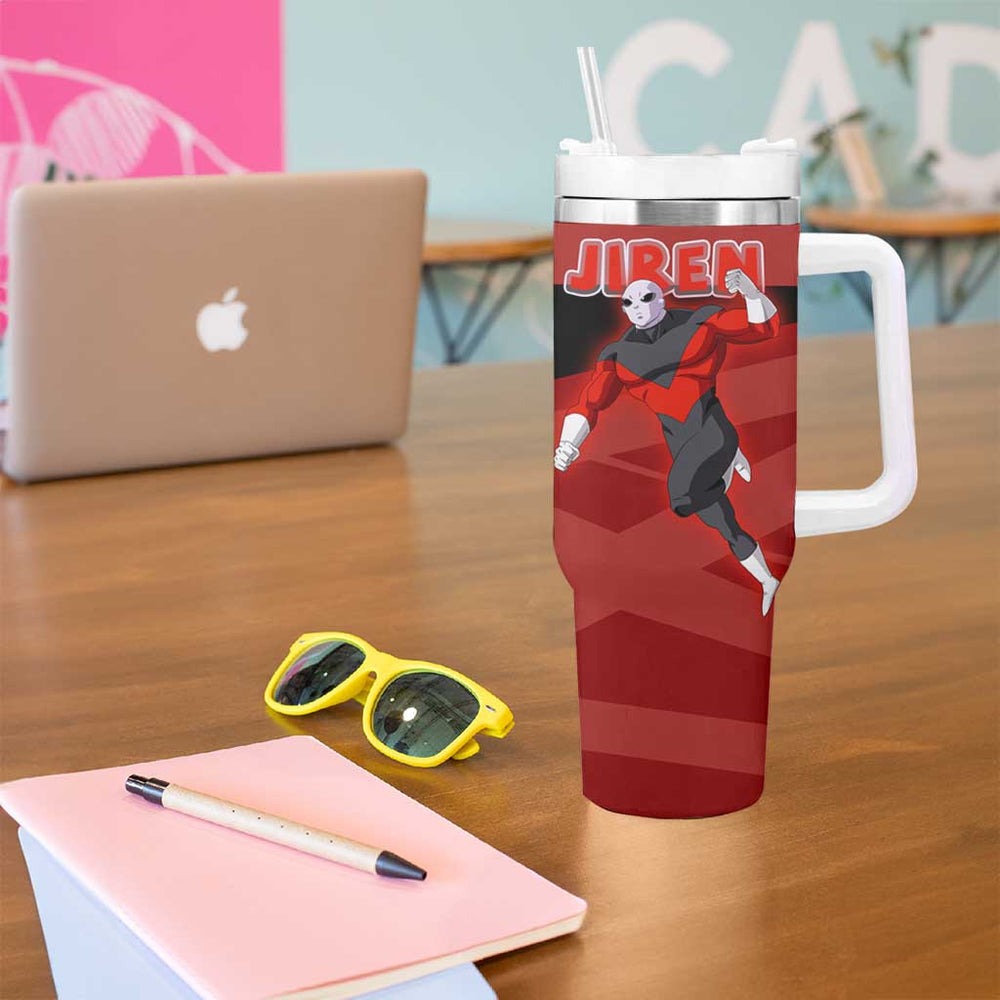Jiren Dragon Ball Tumbler With Handle Anime Mix Text Pattern Abstract Style TS04 Jiren Dragon Ball Tumbler With Handle Anime Mix Text Pattern Abstract Style TS04
