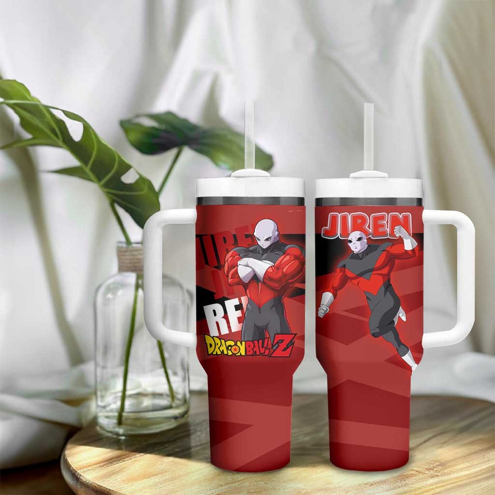 Jiren Dragon Ball Tumbler With Handle Anime Mix Text Pattern Abstract Style TS04 Jiren Dragon Ball Tumbler With Handle Anime Mix Text Pattern Abstract Style TS04