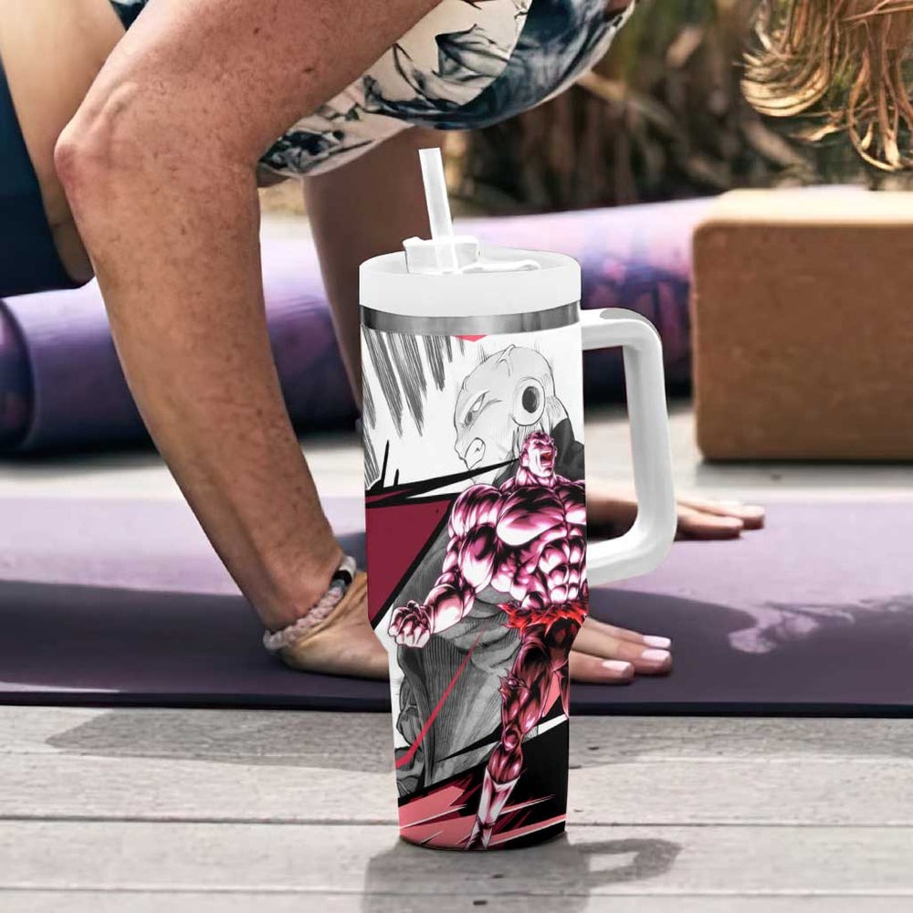 Jiren Mix Manga - Dragon Ball Tumbler With Handle Anime Mix Manga Style TS04 Jiren Mix Manga - Dragon Ball Tumbler With Handle Anime Mix Manga Style TS04