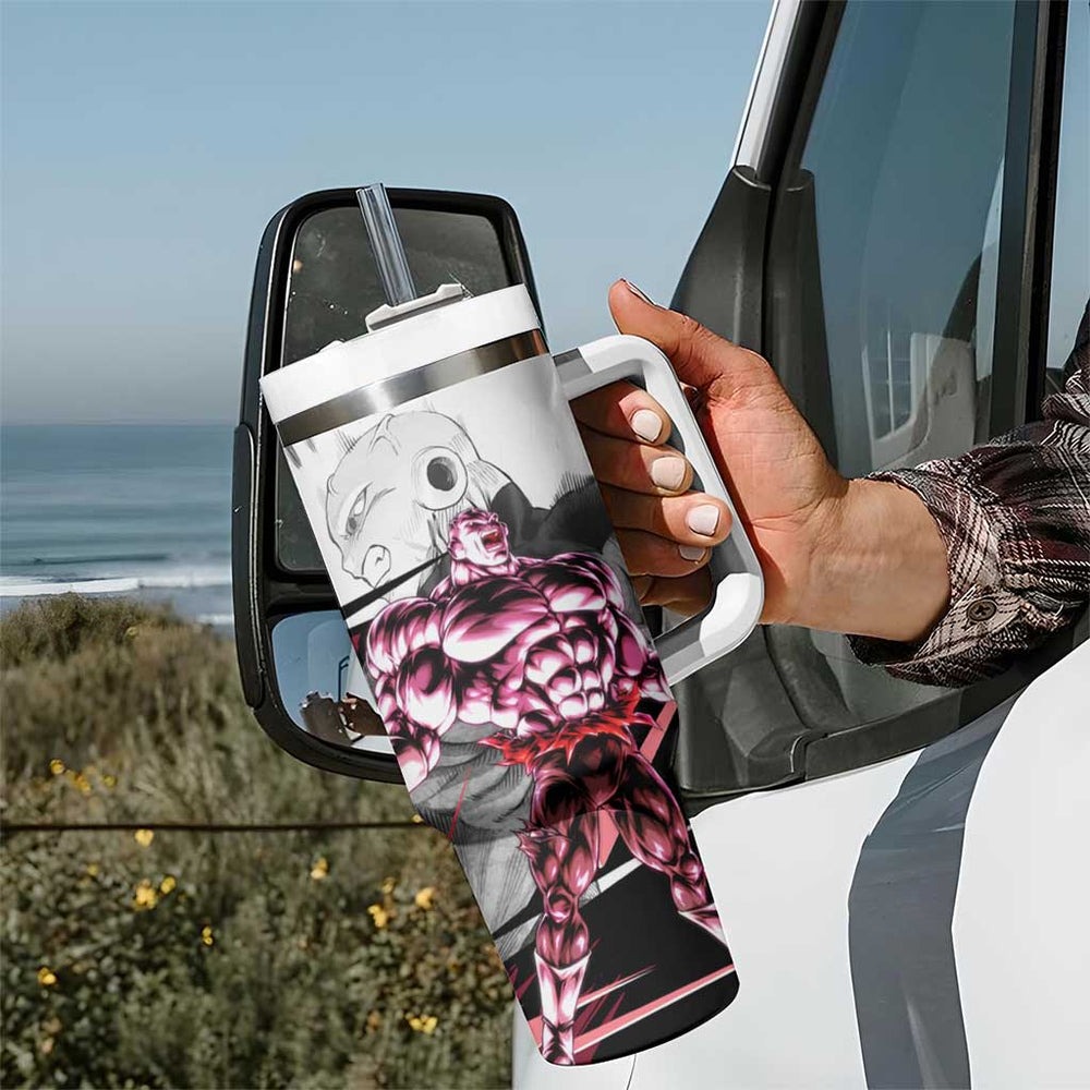 Jiren Mix Manga - Dragon Ball Tumbler With Handle Anime Mix Manga Style TS04 Jiren Mix Manga - Dragon Ball Tumbler With Handle Anime Mix Manga Style TS04