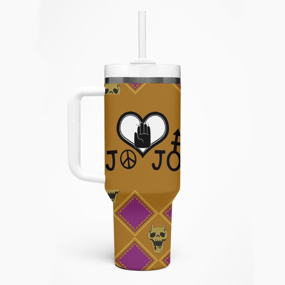 JJBA Symbols Tumbler With Handle JJBAs TS04 JJBA Symbols Tumbler With Handle JJBAs TS04