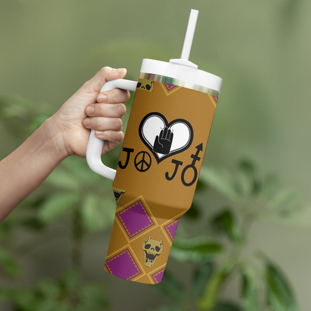 JJBA Symbols Tumbler With Handle JJBAs TS04 JJBA Symbols Tumbler With Handle JJBAs TS04