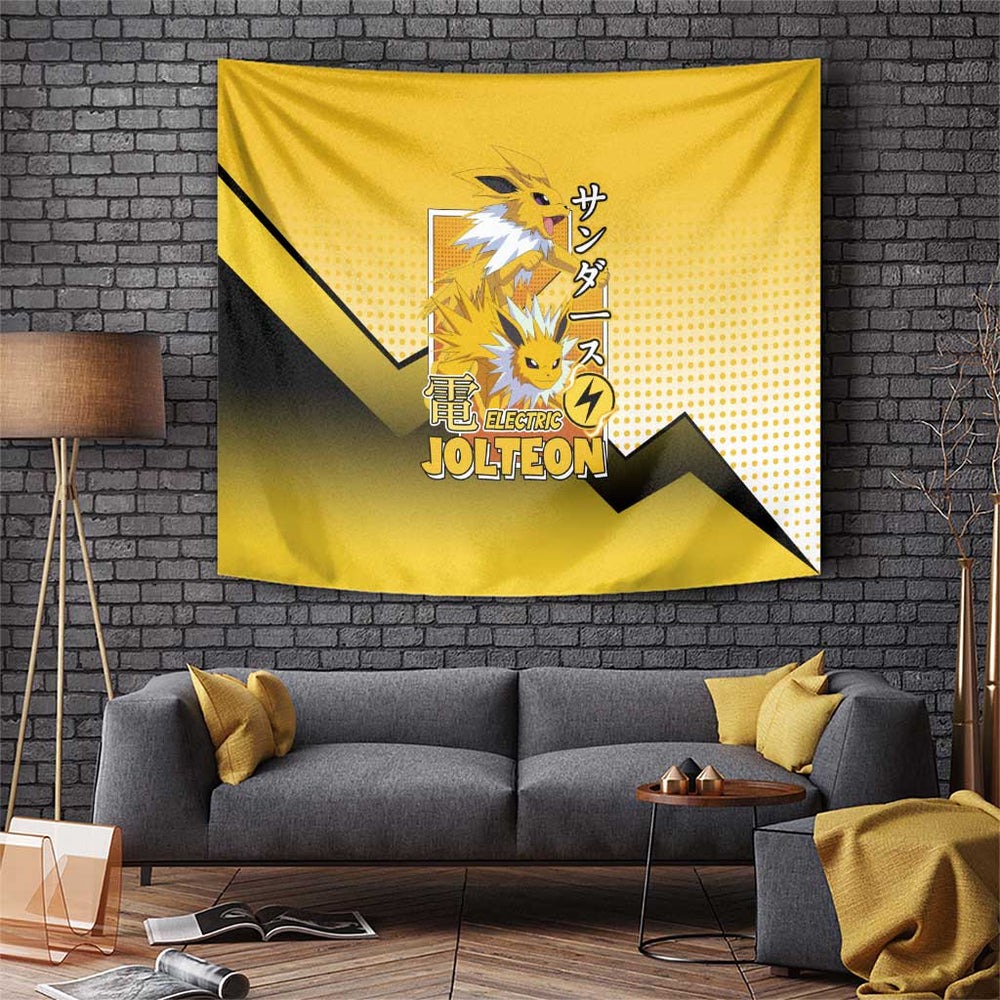 Jolteon from Poké Tapestry with Electric Type Thunderbolt and Speed Design TS04