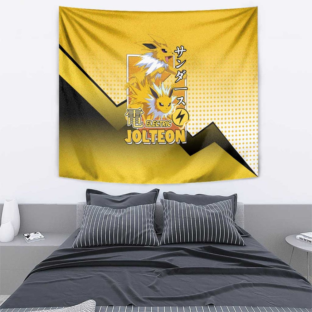 Jolteon from Poké Tapestry with Electric Type Thunderbolt and Speed Design TS04