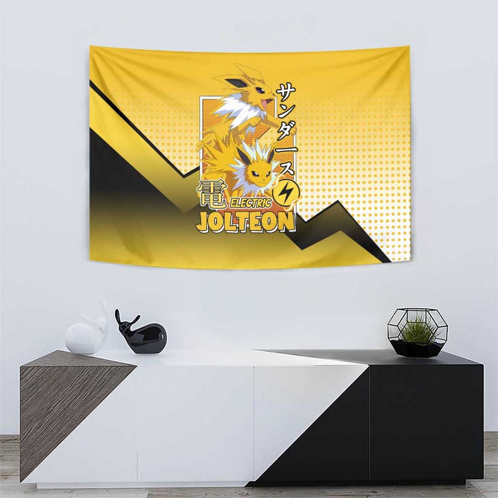 Jolteon from Poké Tapestry with Electric Type Thunderbolt and Speed Design TS04
