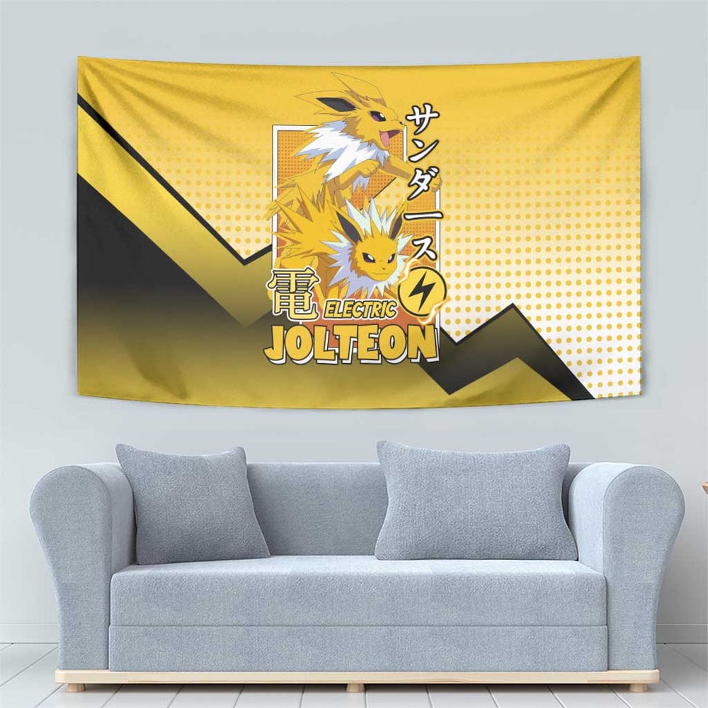 Jolteon from Poké Tapestry with Electric Type Thunderbolt and Speed Design TS04