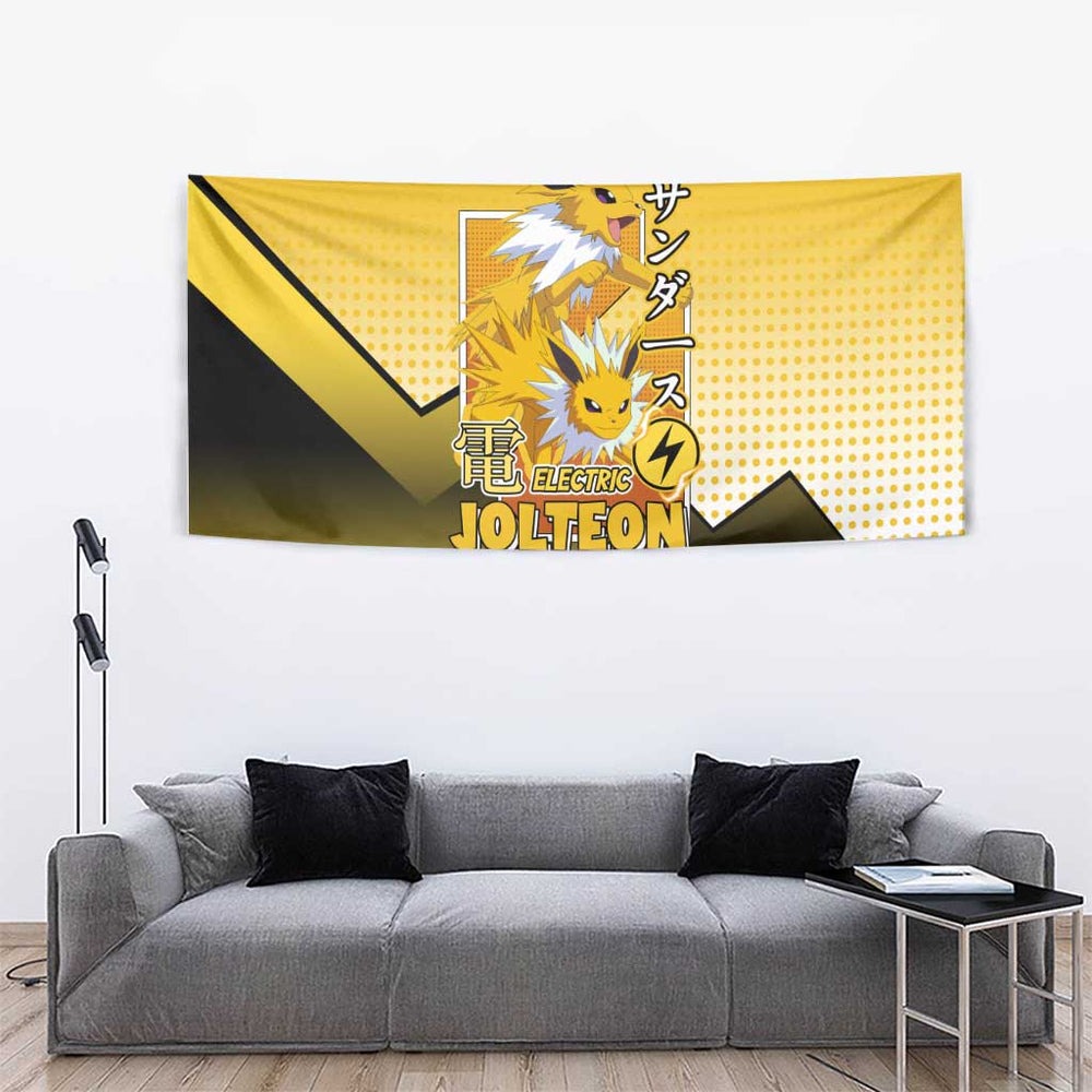 Jolteon from Poké Tapestry with Electric Type Thunderbolt and Speed Design TS04