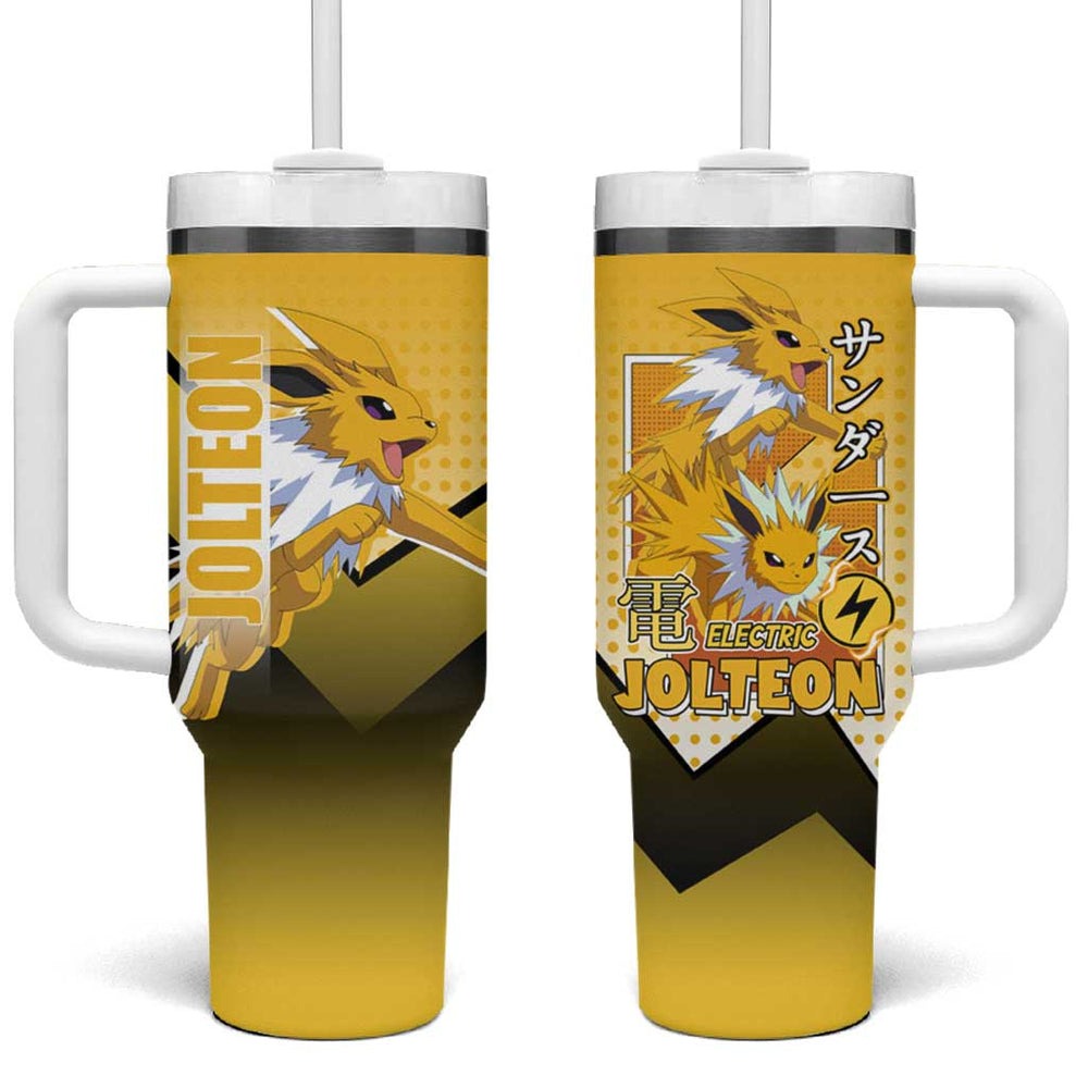 Jolteon from Poké Tumbler With Handle with Electric Type Thunderbolt and Speed Design TS04