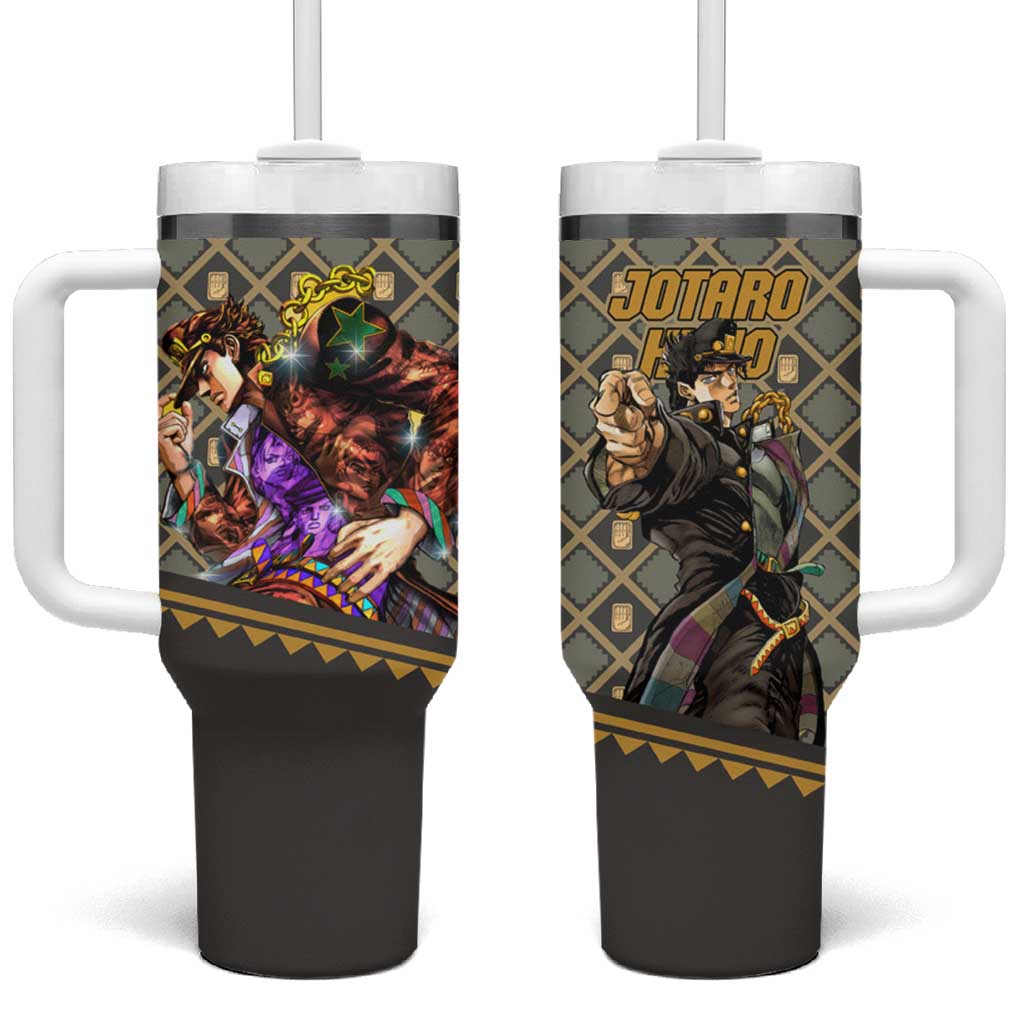 Jotaro Kujo - JoJo no Kimyo na Boken Tumbler With Handle Anime Style TS04
