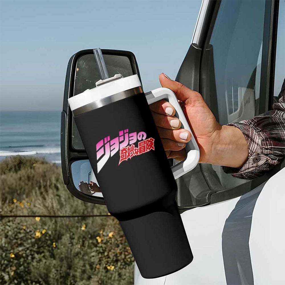 Jotaro Kujo - JoJo's Bizarre Adventure Tumbler With Handle Anime Style TS04 Jotaro Kujo - JoJo's Bizarre Adventure Tumbler With Handle Anime Style TS04