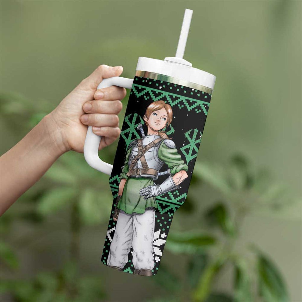 Judeau Berserk Tumbler With Handle Anime Run Symbol Blood Style TS04 Judeau Berserk Tumbler With Handle Anime Run Symbol Blood Style TS04