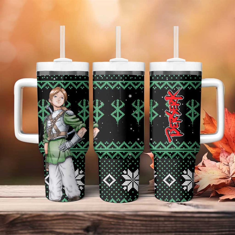 Judeau Berserk Tumbler With Handle Anime Run Symbol Blood Style TS04 Judeau Berserk Tumbler With Handle Anime Run Symbol Blood Style TS04