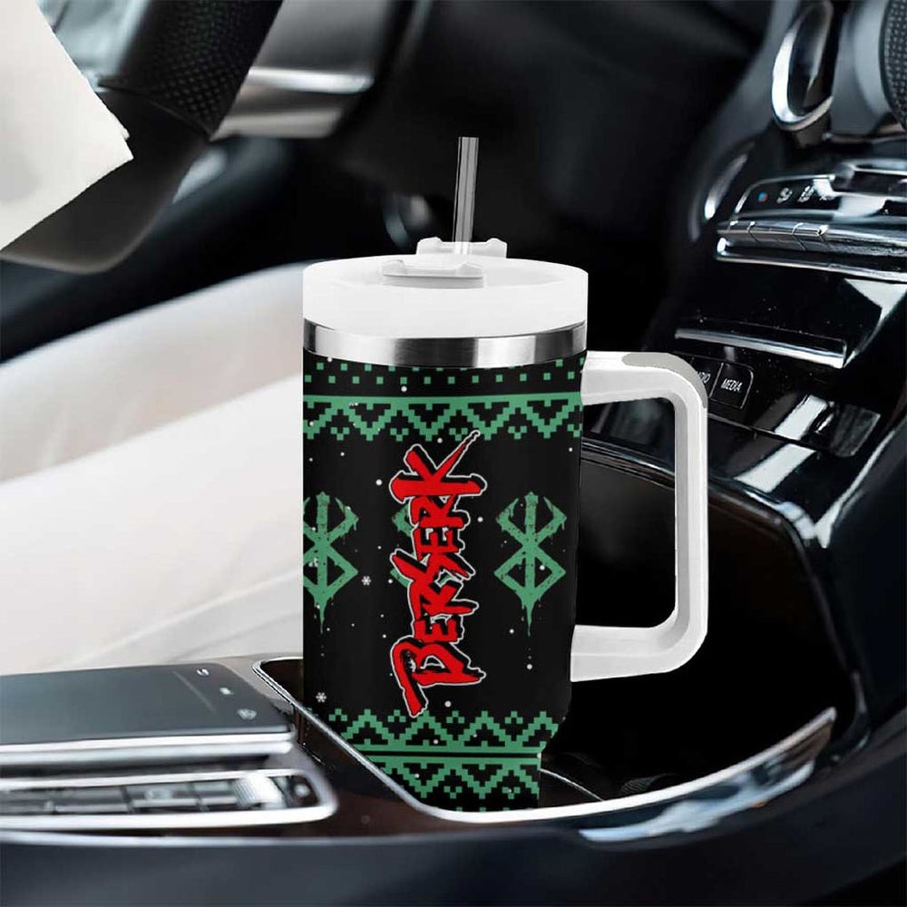 Judeau Berserk Tumbler With Handle Anime Run Symbol Blood Style TS04 Judeau Berserk Tumbler With Handle Anime Run Symbol Blood Style TS04