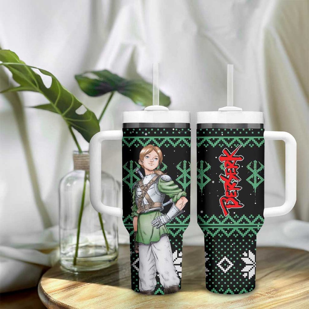 Judeau Berserk Tumbler With Handle Anime Run Symbol Blood Style TS04 Judeau Berserk Tumbler With Handle Anime Run Symbol Blood Style TS04