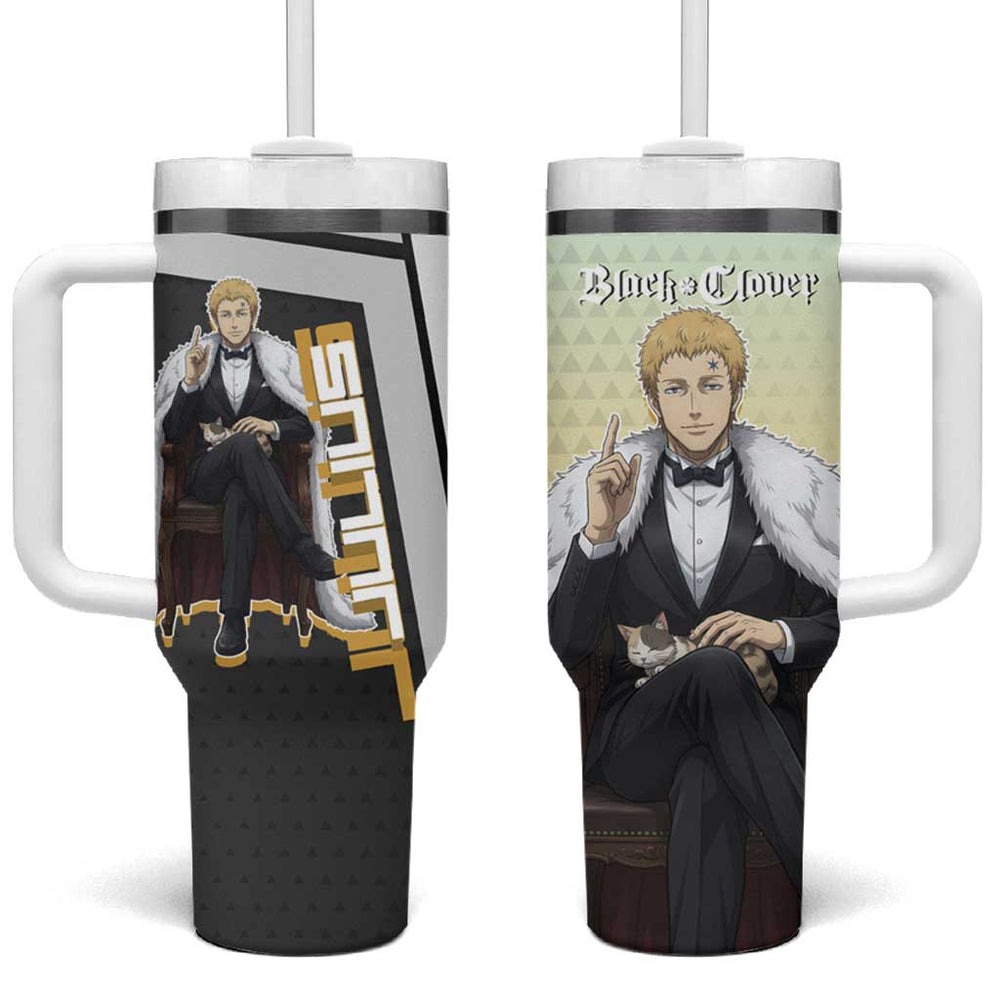 Julius Novachrono Tumbler With Handle Regal Anime Illustration Style TS04 Julius Novachrono Tumbler With Handle Regal Anime Illustration Style TS04