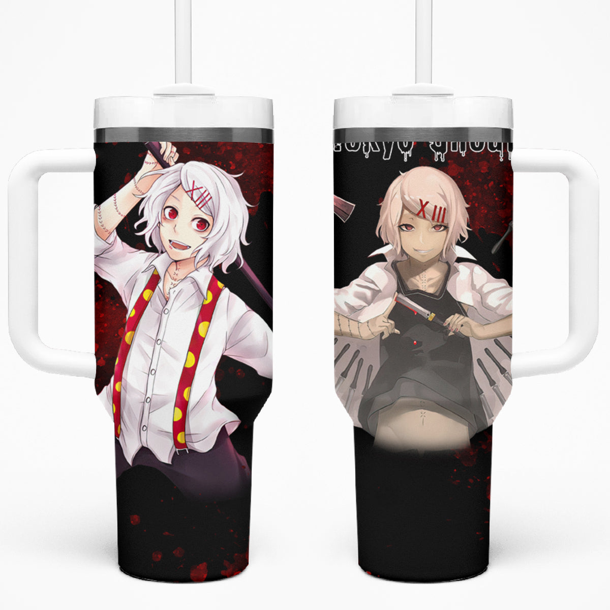 Juuzou Suzuya - Tokyo Ghoul Tumbler With Handle Anime Grunge Style TS04