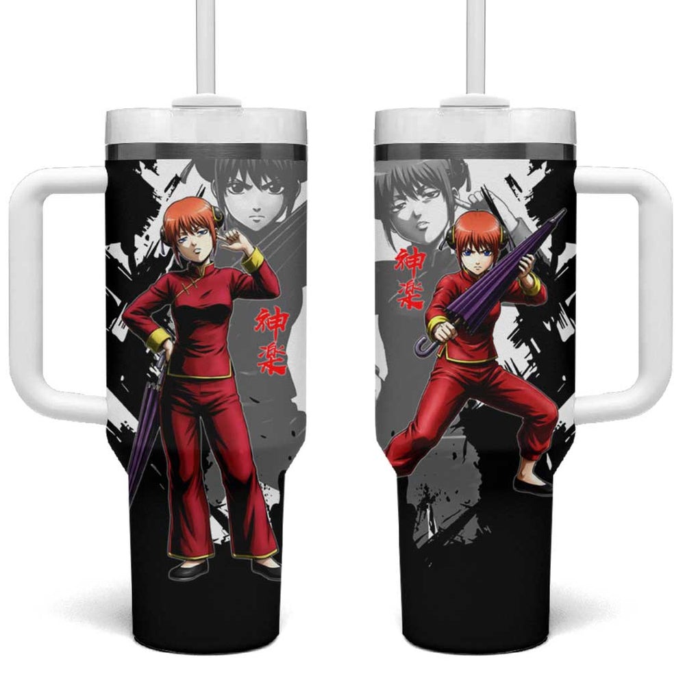 Kagura Tumbler With Handle Fierce Comedy Martial Ink Style TS04 Kagura Tumbler With Handle Fierce Comedy Martial Ink Style TS04