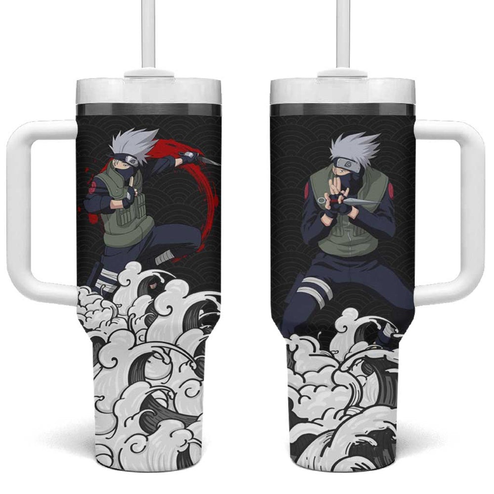 Kakashi Hatake Japanese Kanagawa - Naruto Tumbler With Handle Anime Japan Style TS04 Kakashi Hatake Japanese Kanagawa - Naruto Tumbler With Handle Anime Japan Style TS04