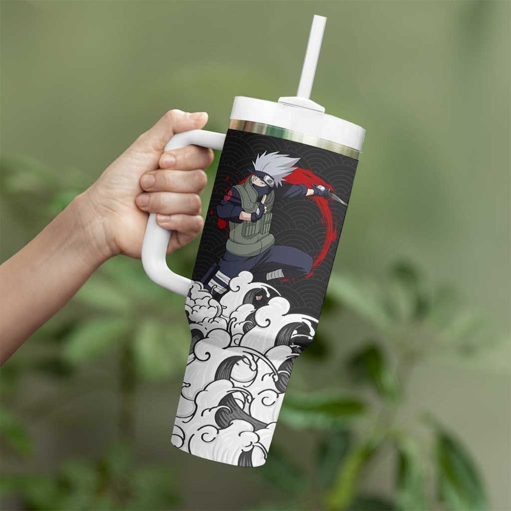 Kakashi Hatake Japanese Kanagawa - Naruto Tumbler With Handle Anime Japan Style TS04 Kakashi Hatake Japanese Kanagawa - Naruto Tumbler With Handle Anime Japan Style TS04