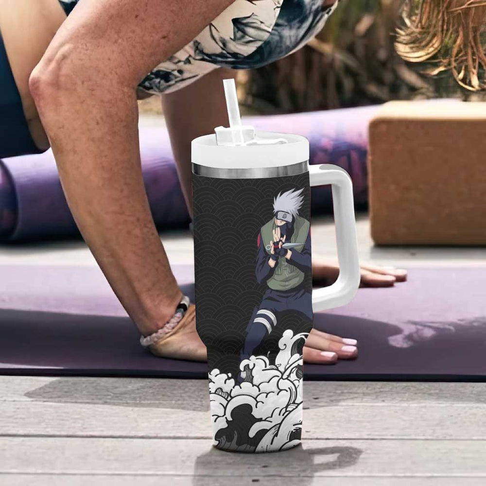 Kakashi Hatake Japanese Kanagawa - Naruto Tumbler With Handle Anime Japan Style TS04 Kakashi Hatake Japanese Kanagawa - Naruto Tumbler With Handle Anime Japan Style TS04