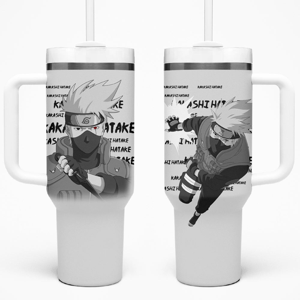 Kakashi Hatake Tumbler With Handle Anime Style Manga TS04 Kakashi Hatake Tumbler With Handle Anime Style Manga TS04