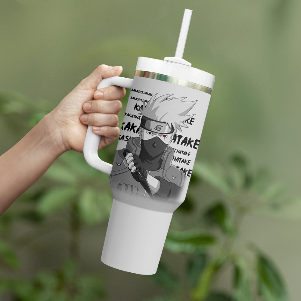Kakashi Hatake Tumbler With Handle Anime Style Manga TS04 Kakashi Hatake Tumbler With Handle Anime Style Manga TS04