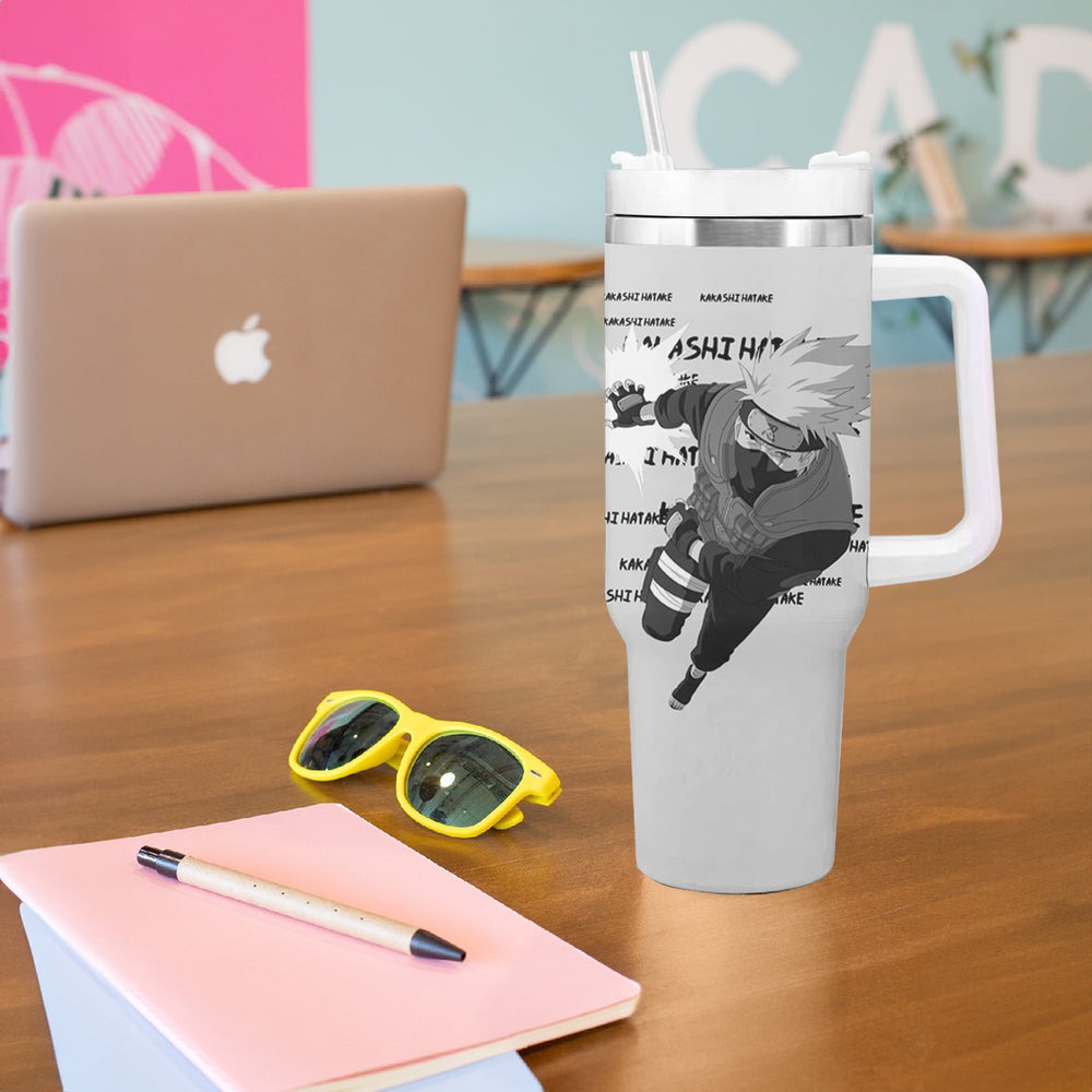 Kakashi Hatake Tumbler With Handle Anime Style Manga TS04 Kakashi Hatake Tumbler With Handle Anime Style Manga TS04