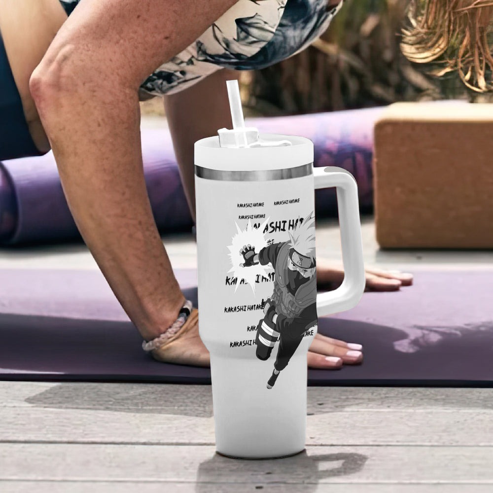 Kakashi Hatake Tumbler With Handle Anime Style Manga TS04 Kakashi Hatake Tumbler With Handle Anime Style Manga TS04