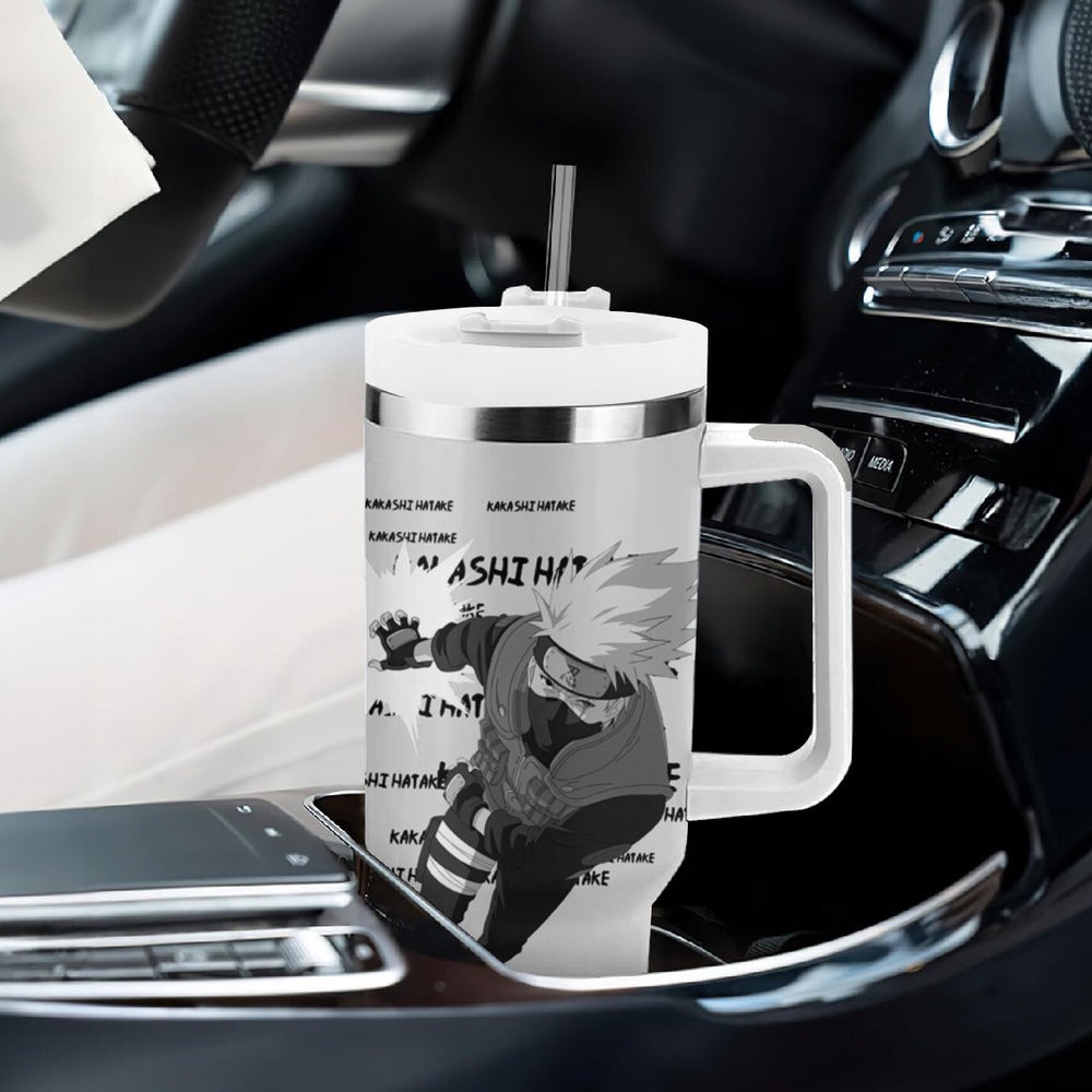 Kakashi Hatake Tumbler With Handle Anime Style Manga TS04 Kakashi Hatake Tumbler With Handle Anime Style Manga TS04