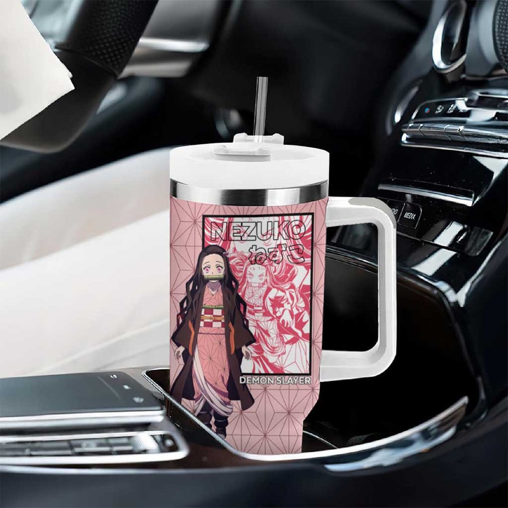 Kamado Nezuko Haori Demon Slayer Tumbler With Handle Anime Style TS04 Kamado Nezuko Haori Demon Slayer Tumbler With Handle Anime Style TS04