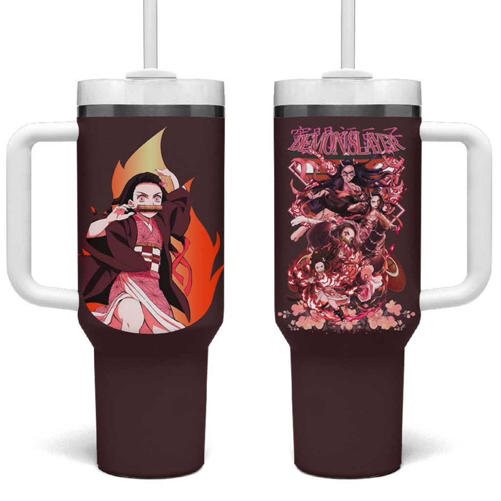 Kamado Nezuko V2 Demon Slayer Tumbler With Handle Anime Style TS04