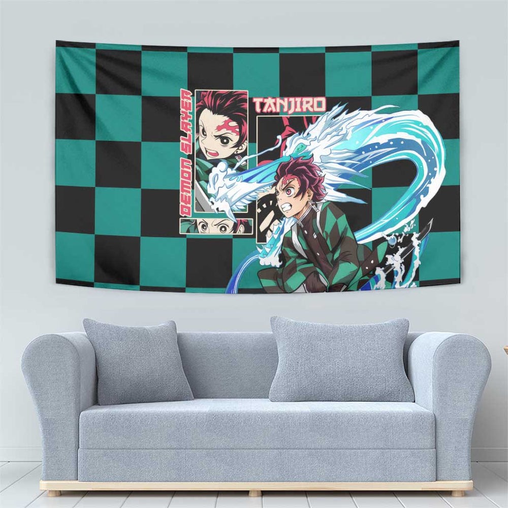 Kamado Tanjiro Haori Demon Slayer Tapestry Anime Style TS04