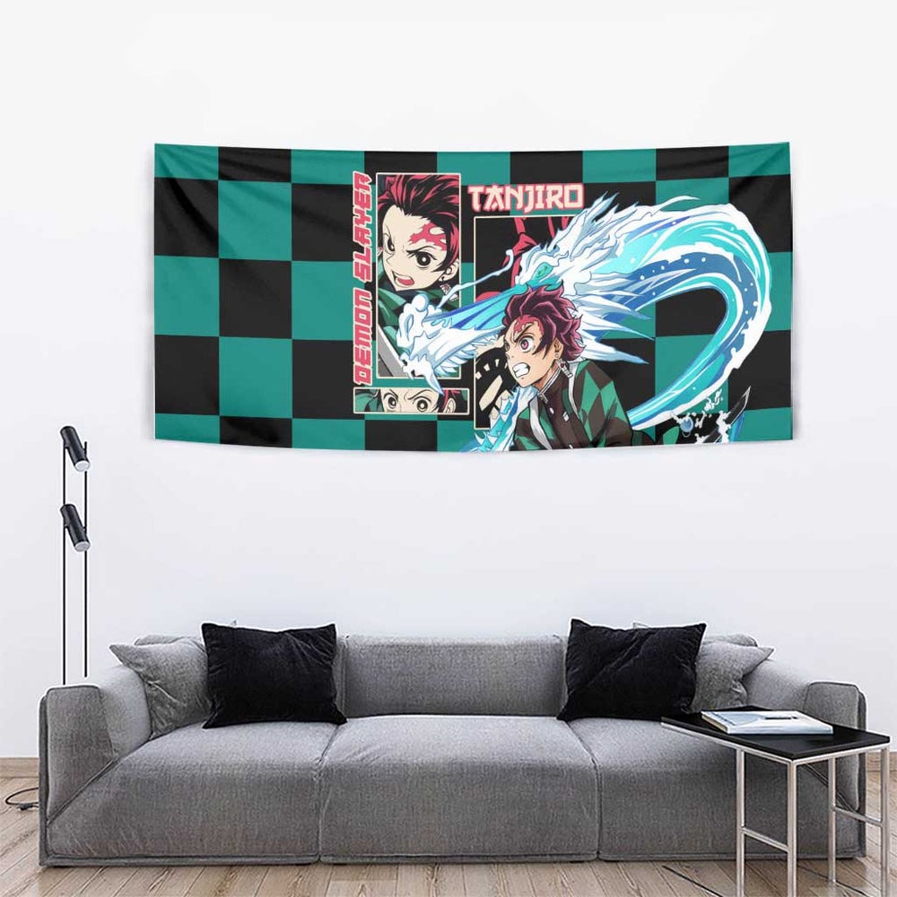 Kamado Tanjiro Haori Demon Slayer Tapestry Anime Style TS04