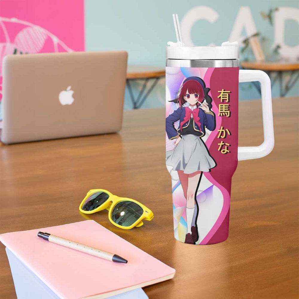 Kana Arima Idol Tumbler With Handle Elegant Idol Anime Style TS04 Kana Arima Idol Tumbler With Handle Elegant Idol Anime Style TS04