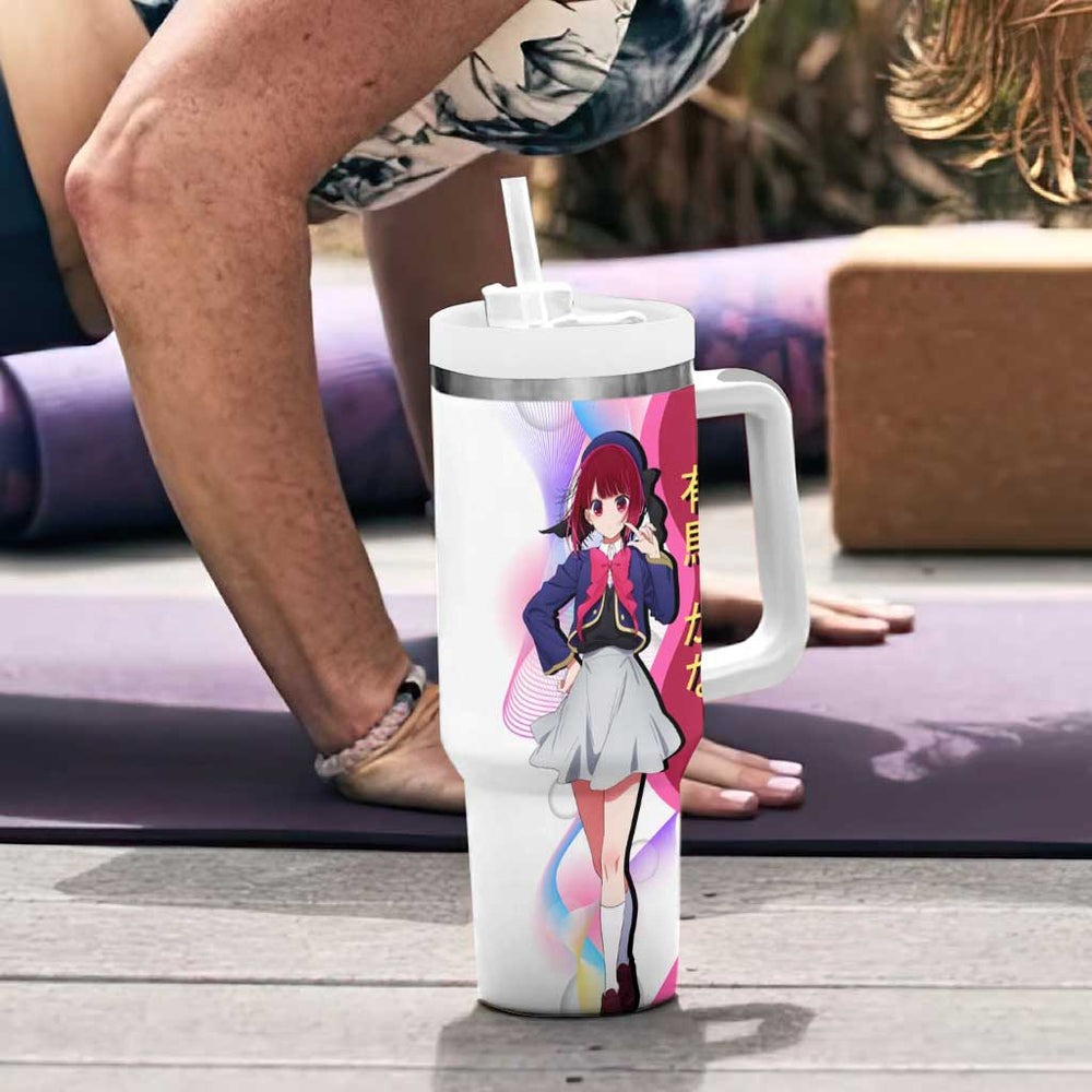 Kana Arima Idol Tumbler With Handle Elegant Idol Anime Style TS04 Kana Arima Idol Tumbler With Handle Elegant Idol Anime Style TS04