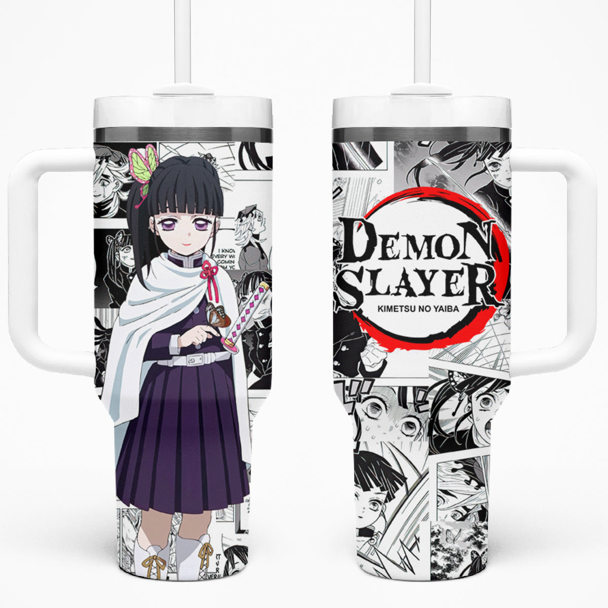 Kanao Tsuyuri Demon Slayer Tumbler With Handle Anime Mix Manga Style TS04